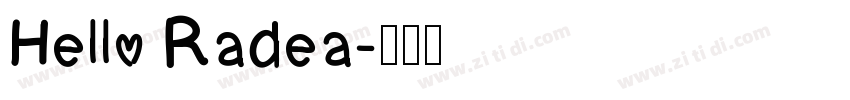 Hello Radea字体转换